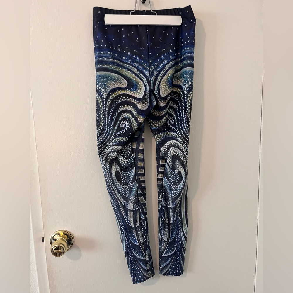 Bombsheller Leggings Emergence Synaptic Art by Natalie Doud XL - Picture 4 of 8